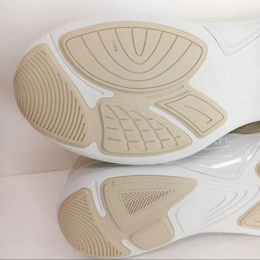 Earth Size 8 Scenic Valiant Vegan Blush Cream Pink Slip On Knit Sneakers Shoes‎